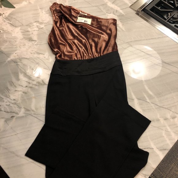 Ramy Brook Gold and Black Elegant Jumpsuit - Picture 15 of 16